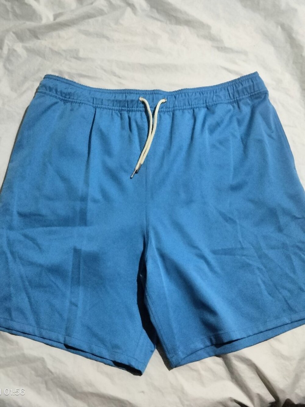 NWT Robert Graham Swim Trunks Mens 2XL Azure Blue Lined Shorts SMRG113 7" Inseam
